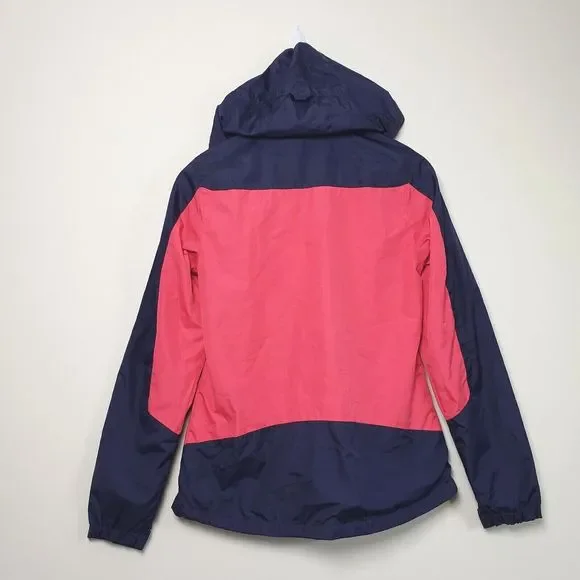 NWOT Fila Women's S Pink Purple Hooded Windbreaker Full Zip Jacket 3 Zip Pocket - Picture 2 of 11